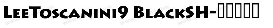 LeeToscanini9 BlackSH字体转换